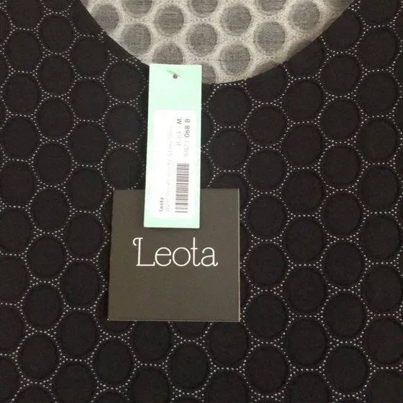 🖤LEOTA🖤WYATT TONAL CIRCLE FIT AND FLARE DRESS🖤 - Picture 10 of 12